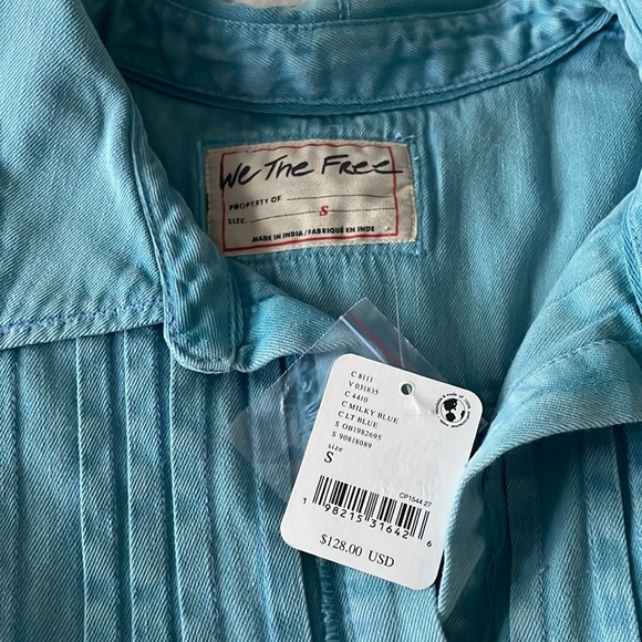 🚨FLASH SALE!🚨✨NEW!✨Free People We The Free Classic Shirt - Picture 5 of 8